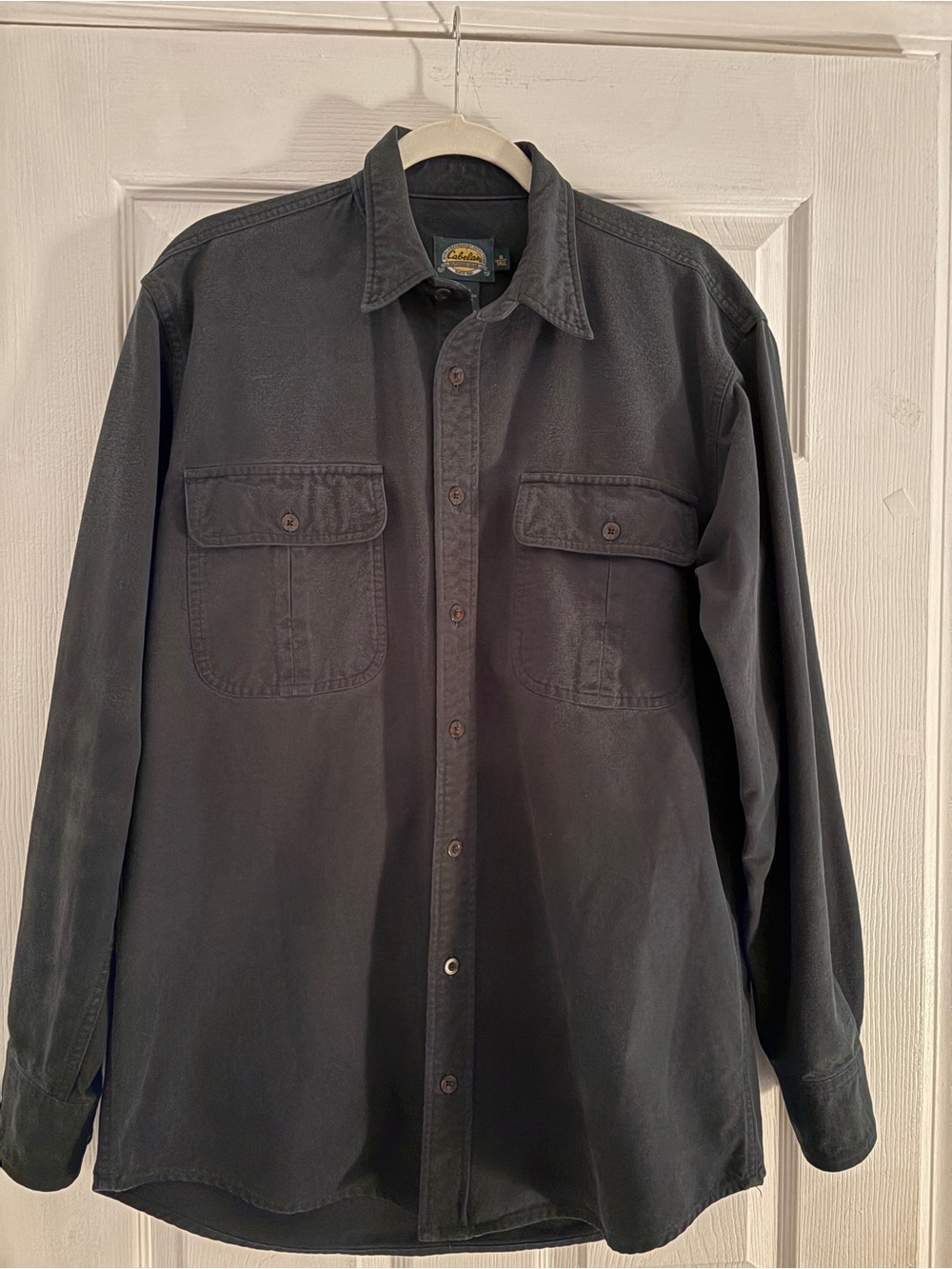 Cabela's Dark Olive Green Lightweight Shirt Jacket Med Tall
